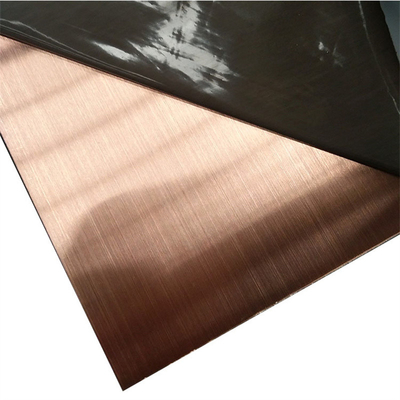 La bobina di acciaio inossidabile di Pvd ha ricoperto Rose Golden Mirror Pvdf Pe di titanio bronzea