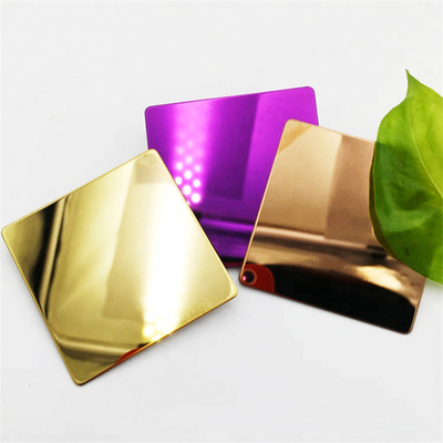 Specchio di titanio bronzeo di Champagne Rose Golden 8K della bobina di acciaio inossidabile di PVD
